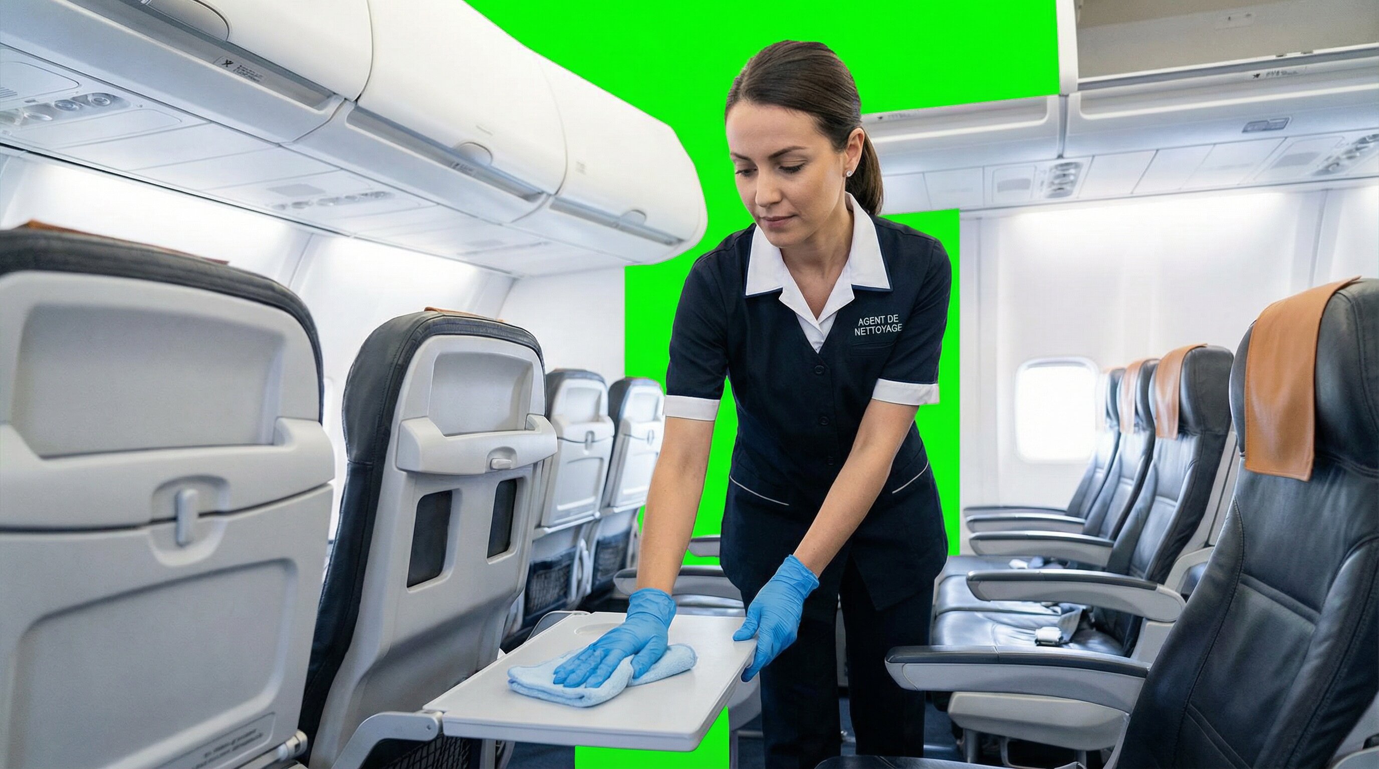 Agent de nettoyage avion